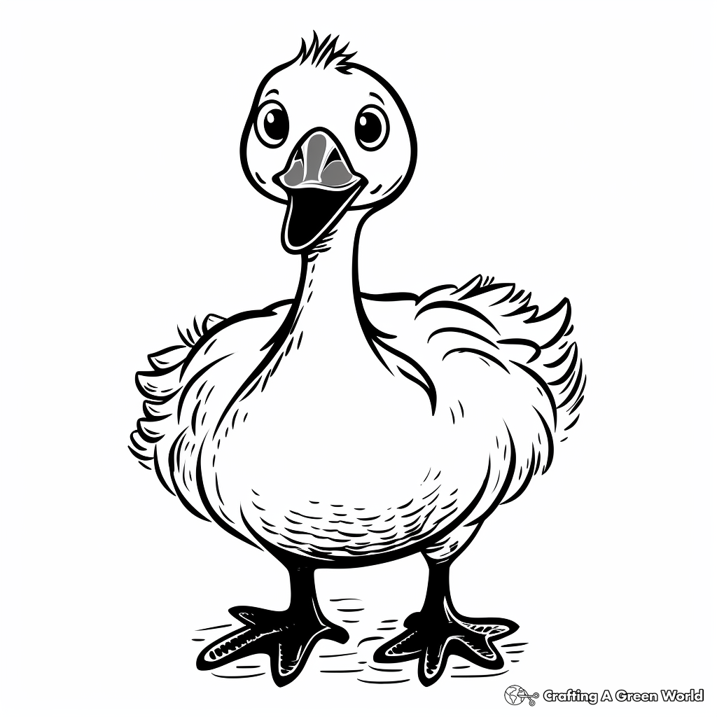 Goose coloring pages