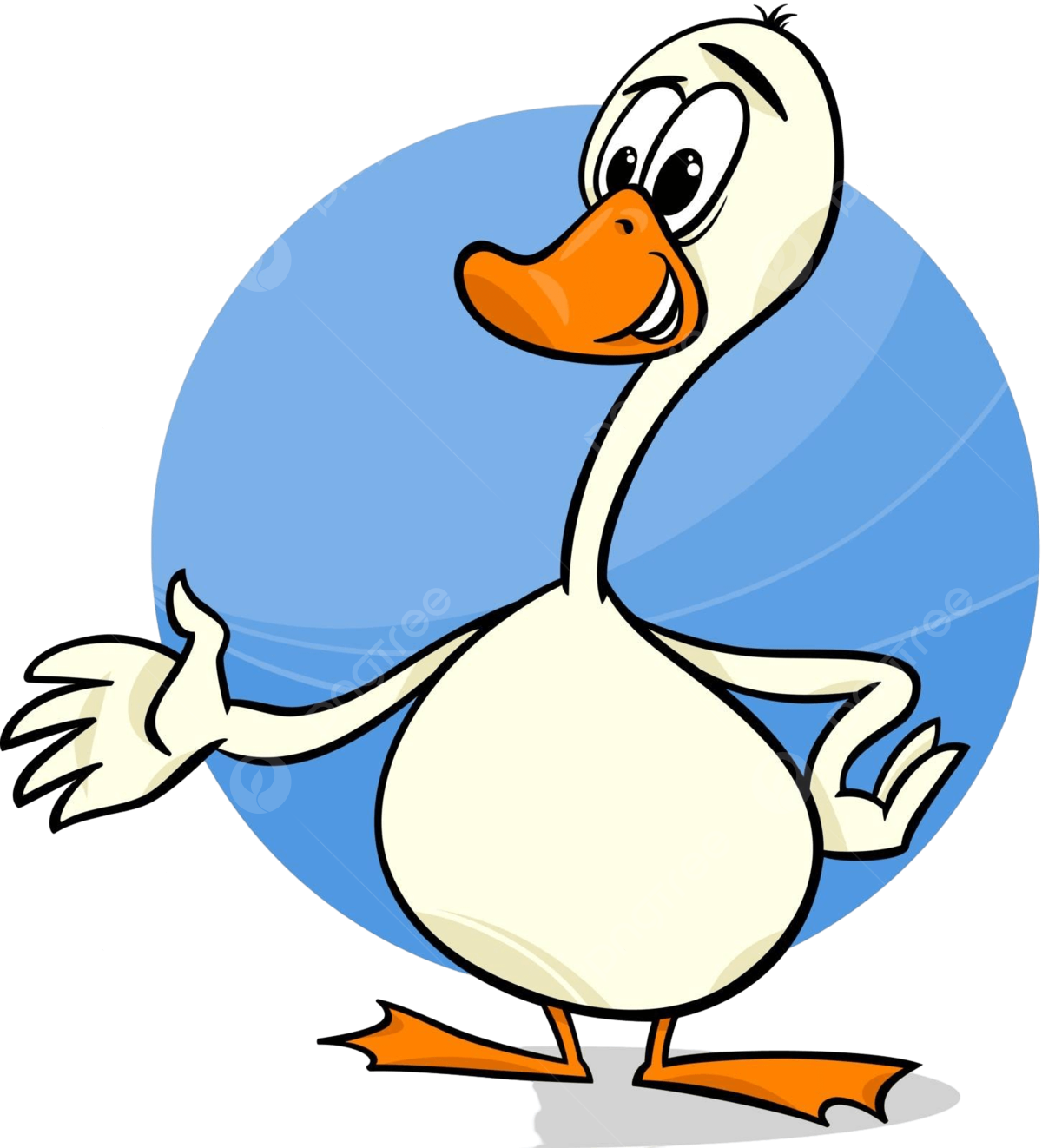 Funny goose vector art png images free download on