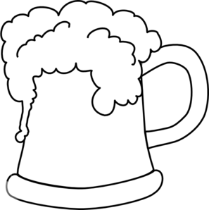 Beer mug outline clip art vector clip art online royalty free