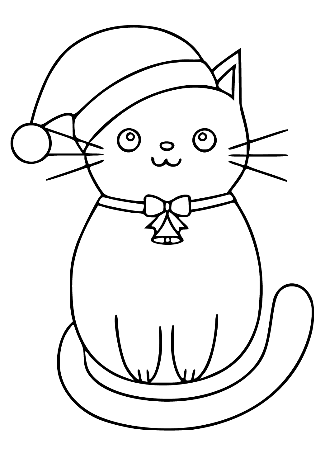 Free printable kitten easy coloring page sheet and picture for adults and kids girls and boys