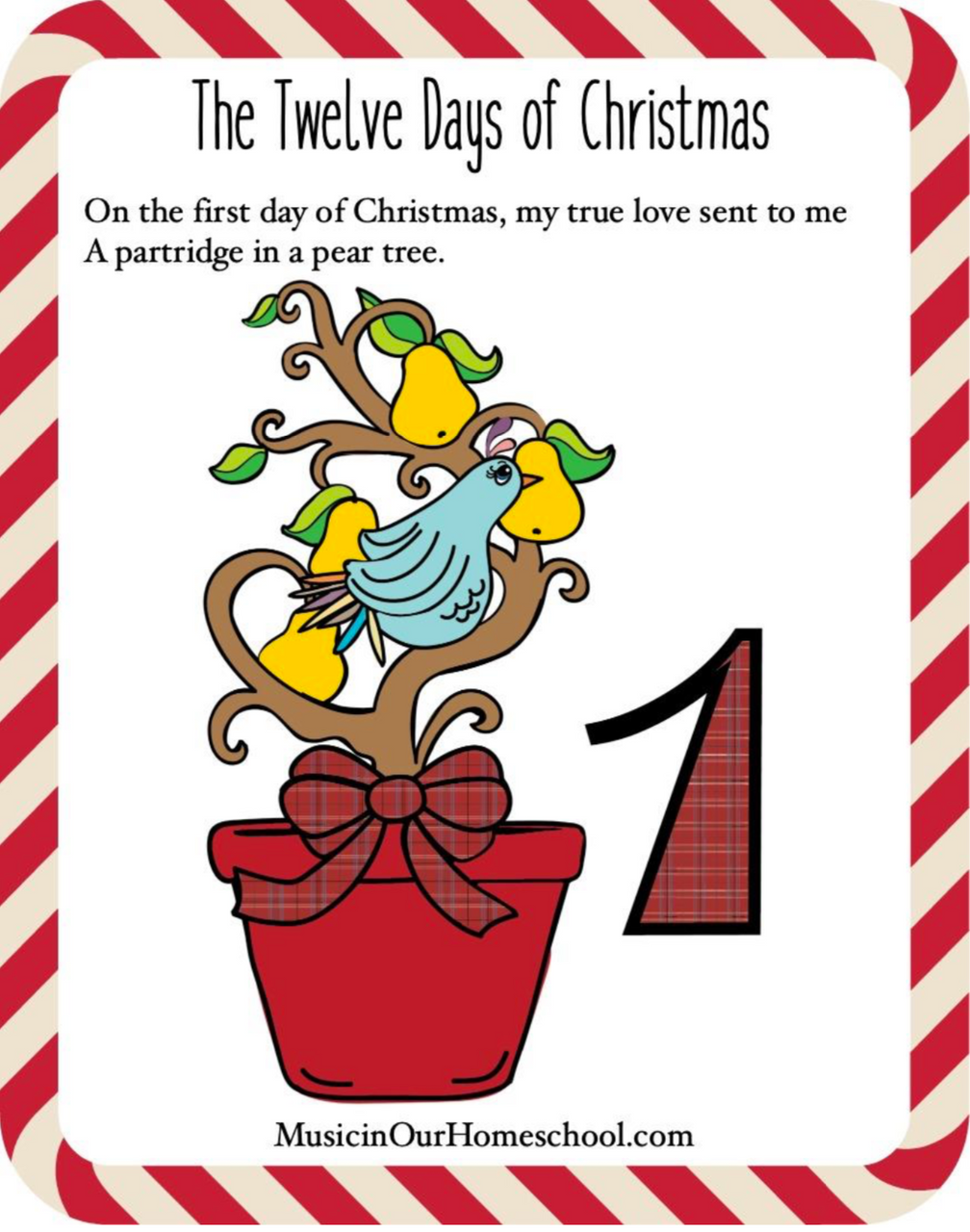 Christmas song lyric sheets with days coloring pages