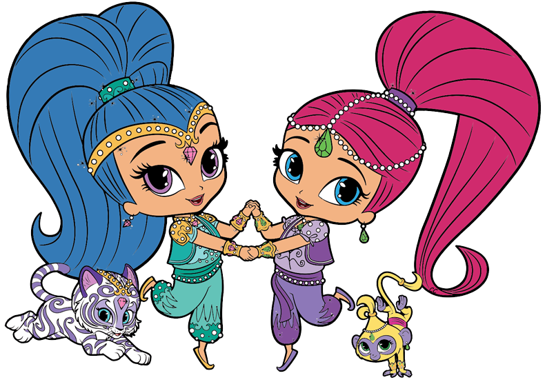 Shimmer and shine clipart cartoon clip art