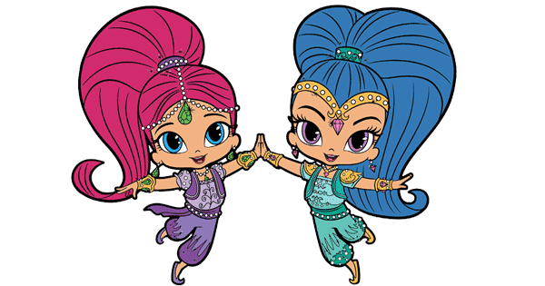 Shimmer and shine clipart cartoon clip art