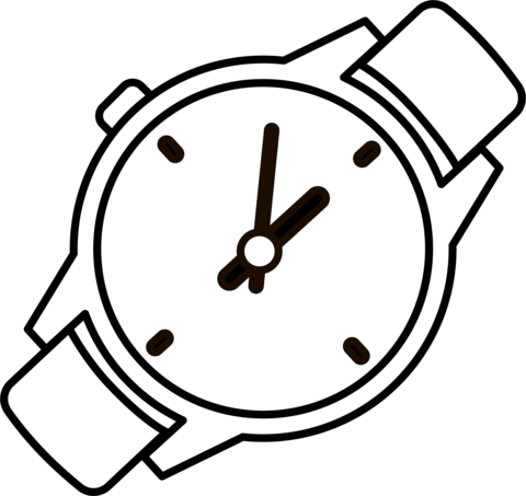 Wrist watch coloring page free printable coloring pages