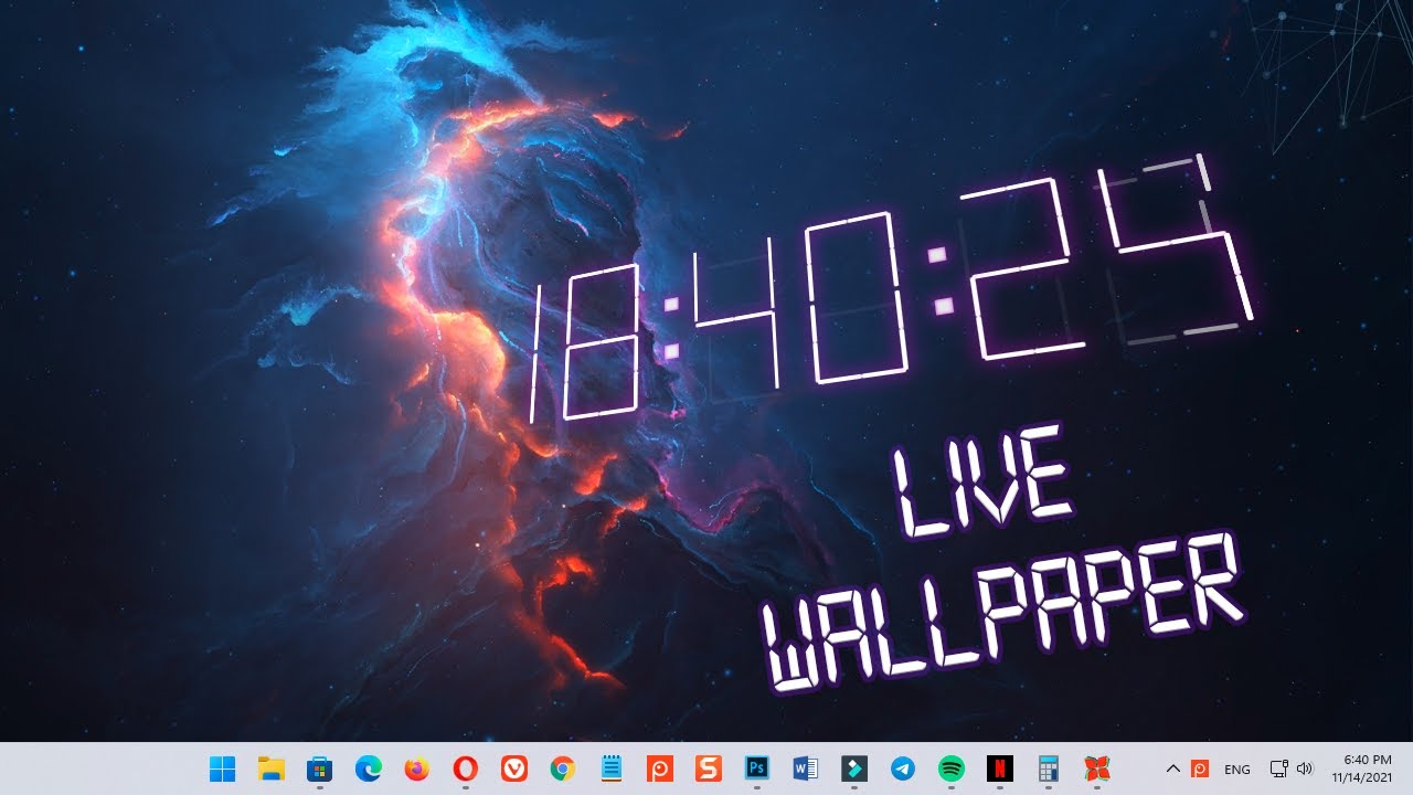 How to Add Desktop Wallpaper and Screensaver Clocks to Windows 11/10