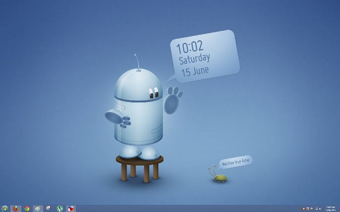 Add animated wallpaper clock on your windows