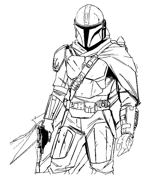 Mandalorian coloring pages