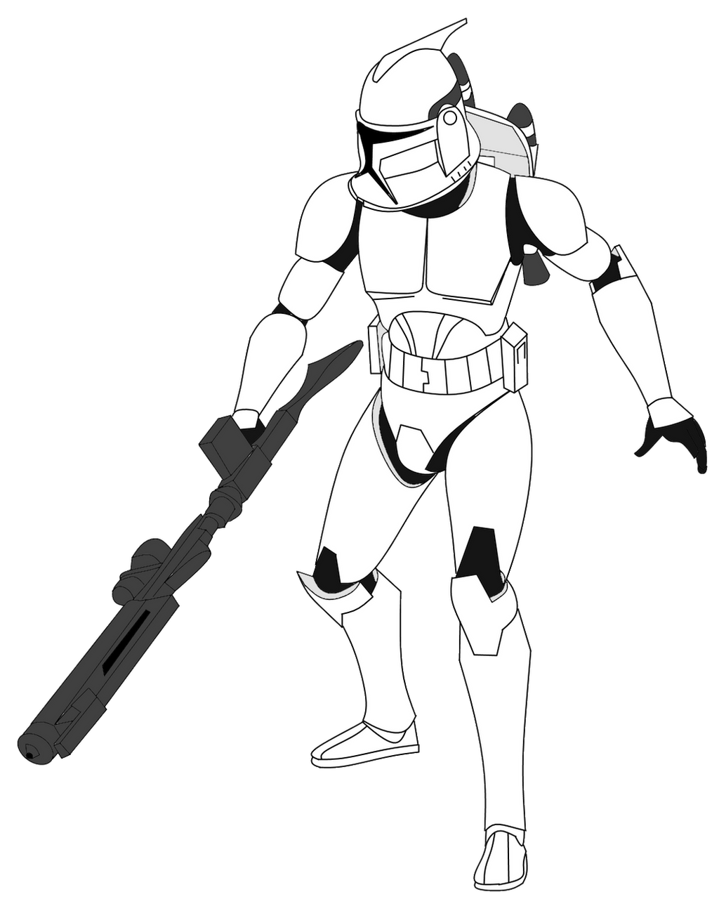 Clone jet trooper v by fbombheart on
