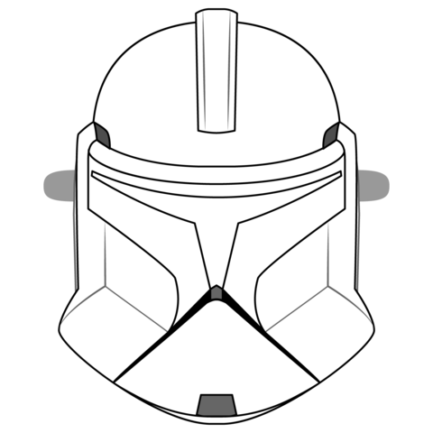 Clone trooper mask template free printable papercraft templates