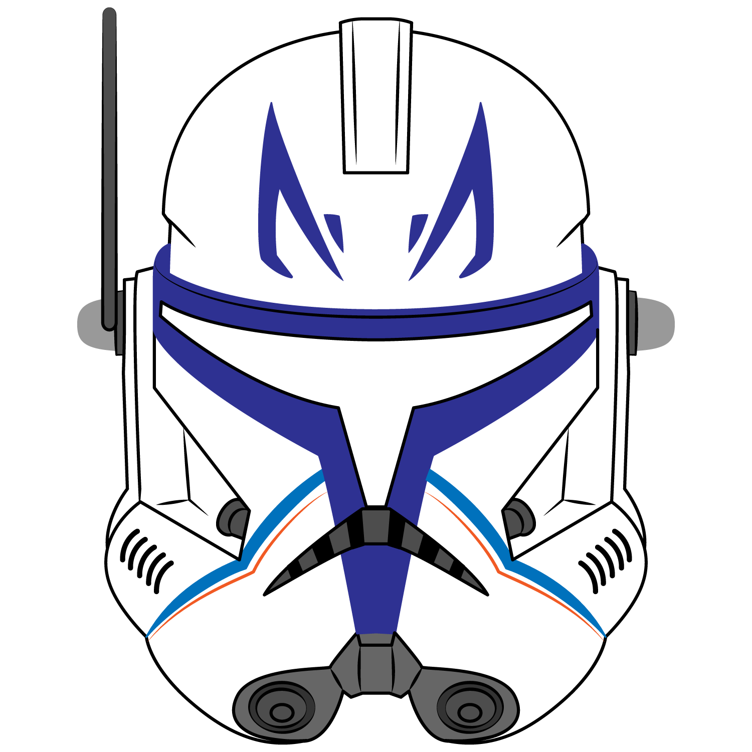 Captain rex mask template free printable papercraft templates