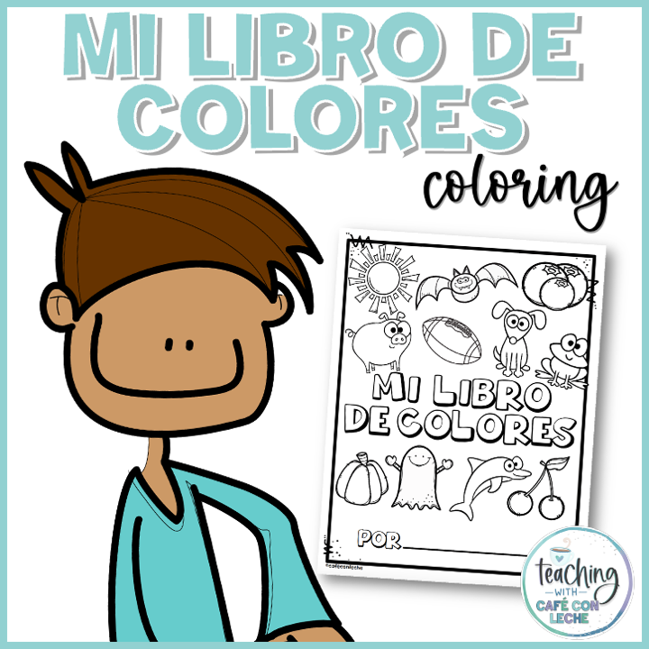 Colors coloring pages in spanish