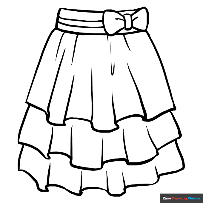 Free printable clothes coloring pages for kids