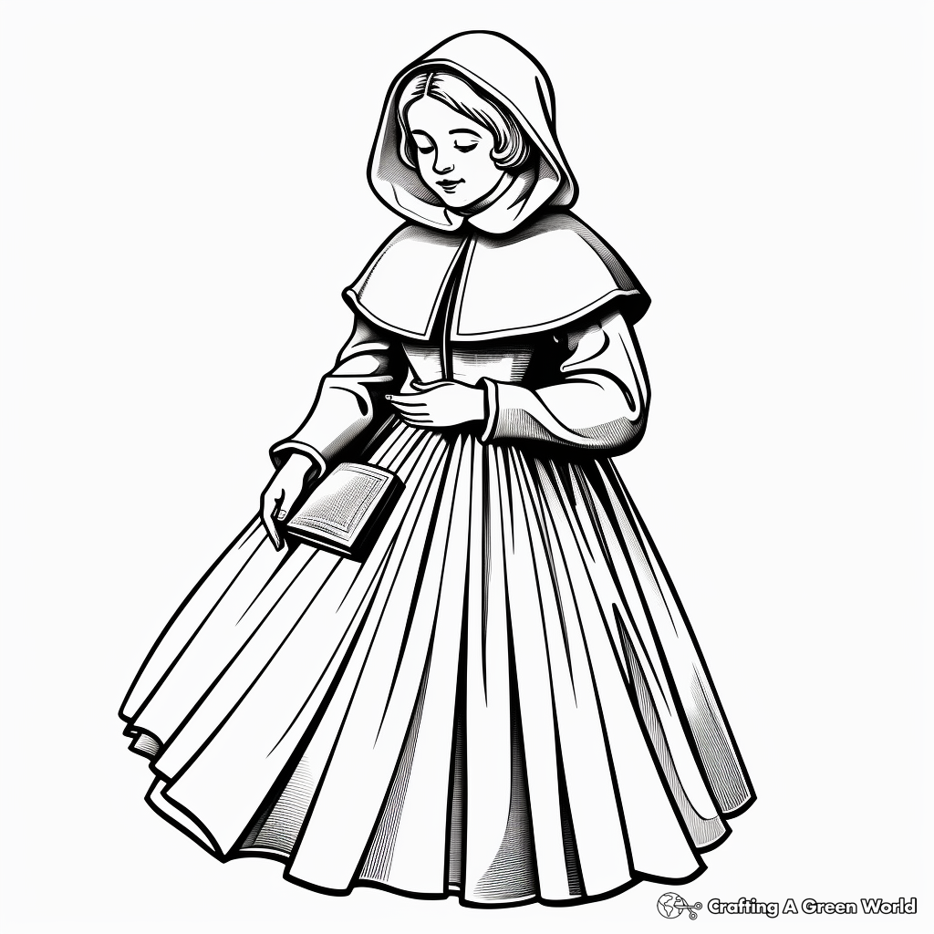 Pilgrim coloring pages