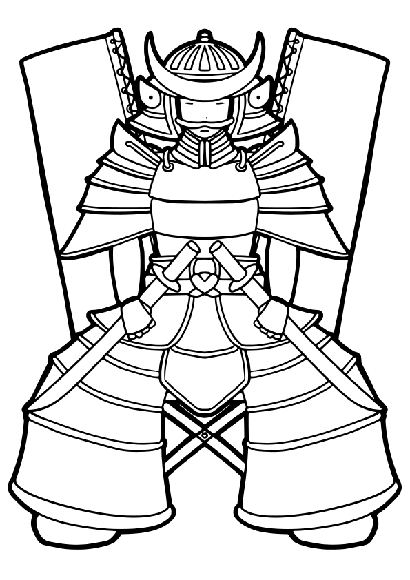 Samurai coloring pages free printable nurie