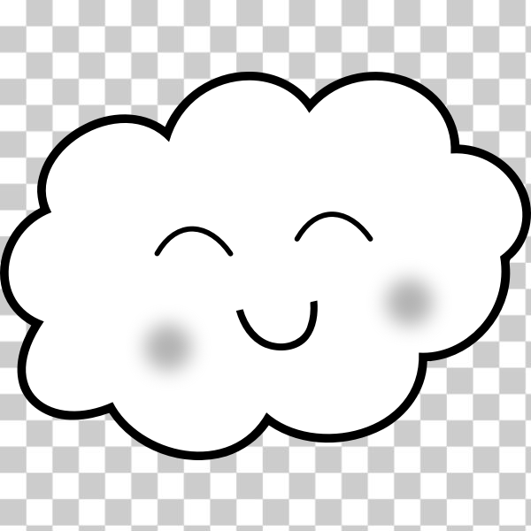 Free svg happy cloud