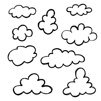 Page outline clouds images