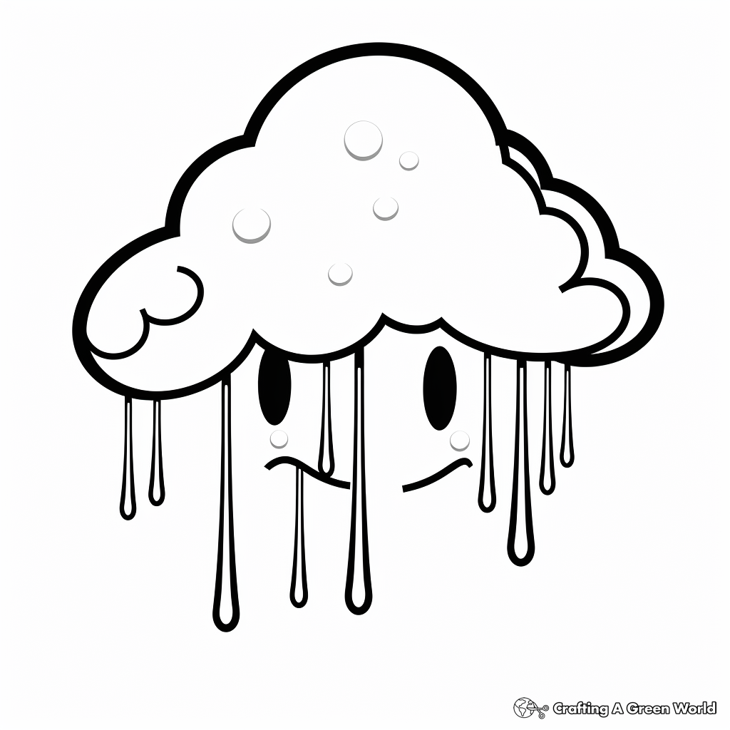 Raindrop coloring pages