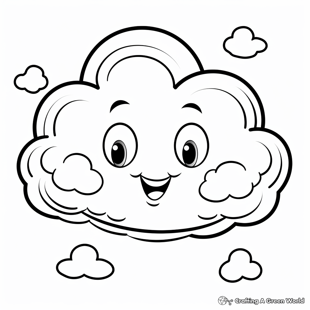 Cloud coloring pages