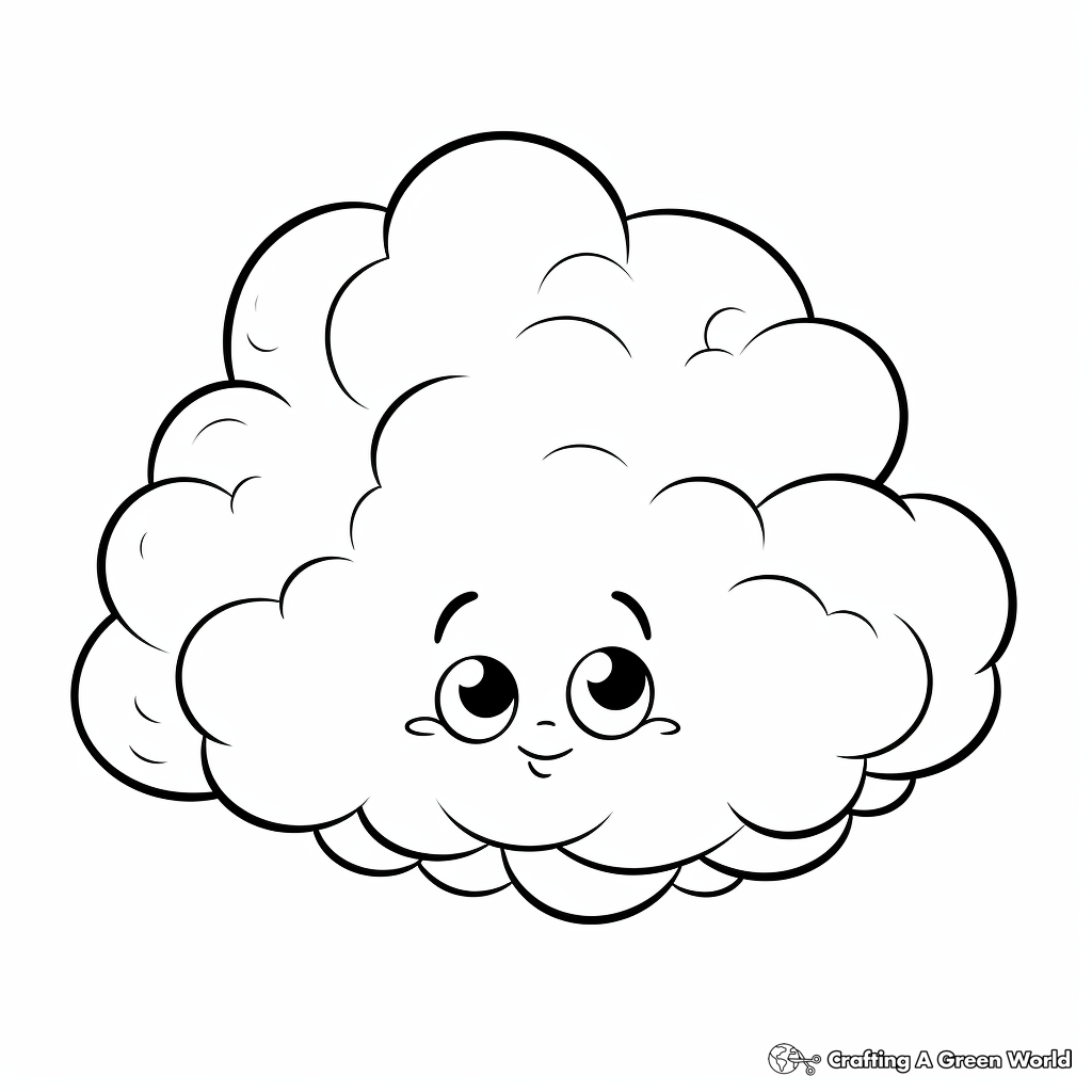 Cloud coloring pages