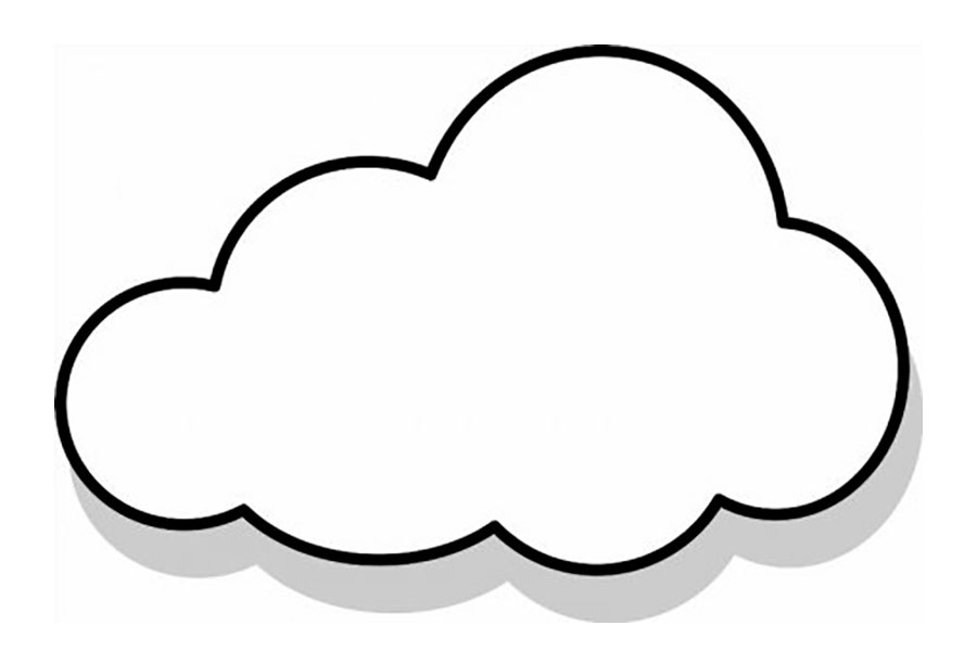 Cloud coloring pages