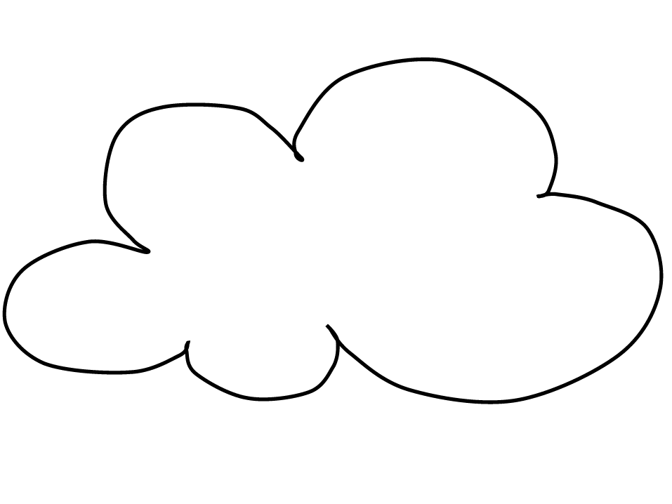 Coloring page cloud nature â printable coloring pages