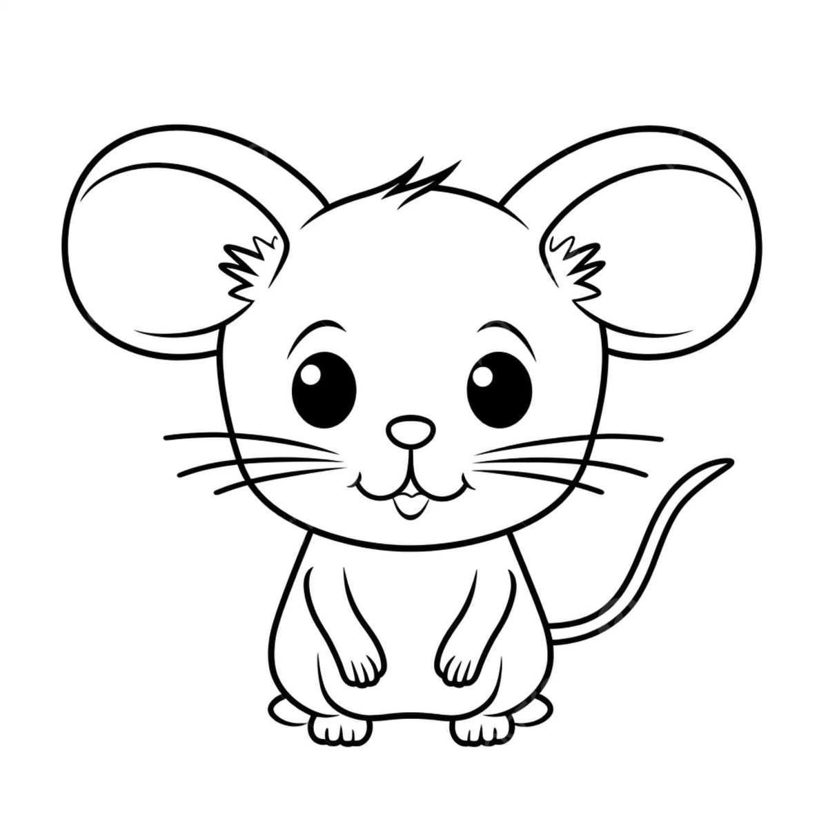 Cute mouse coloring page on a white background mouse drawing ring drawing color drawing png transparent image and clipart for free download
