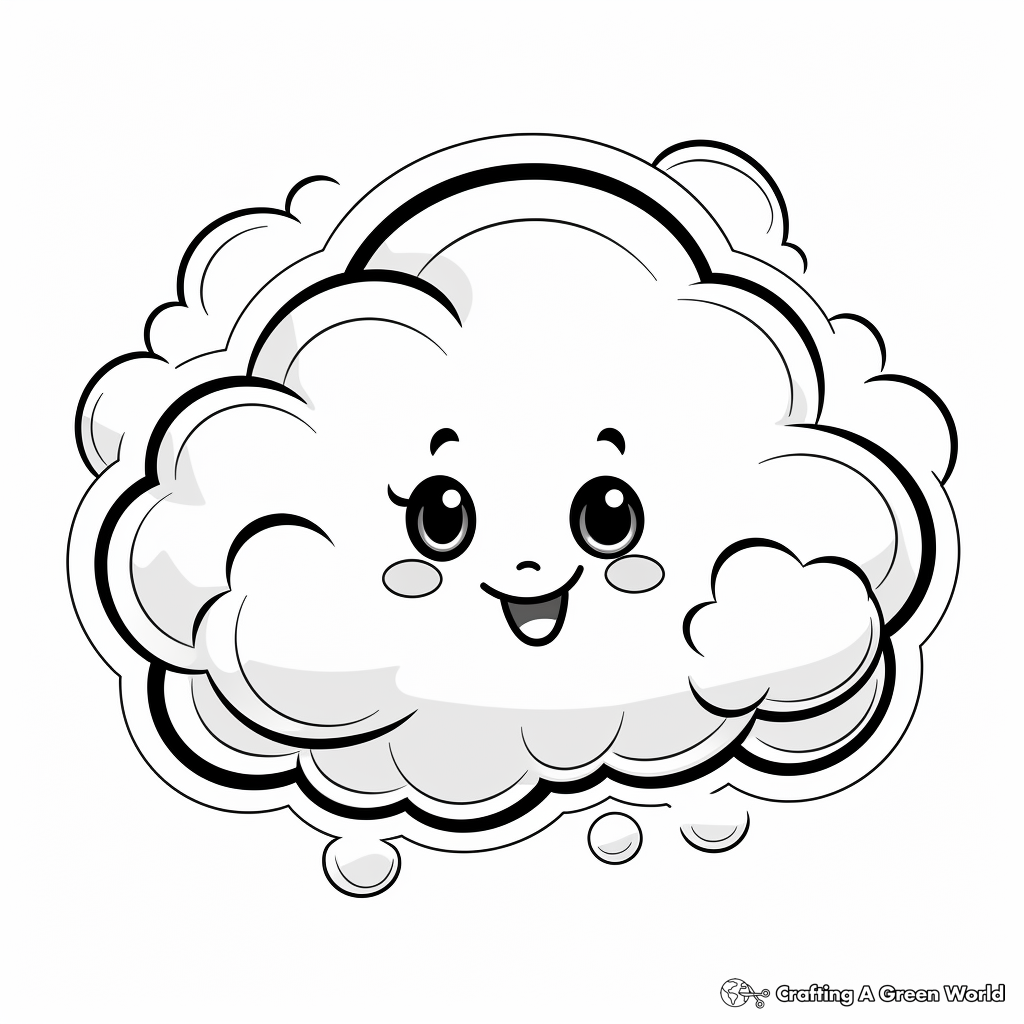 Cloud coloring pages