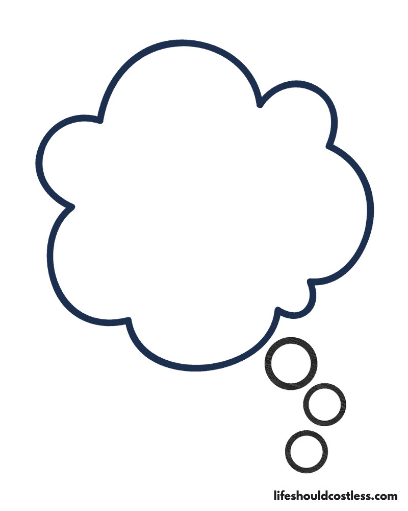 Cloud coloring pages free printable pdf templates