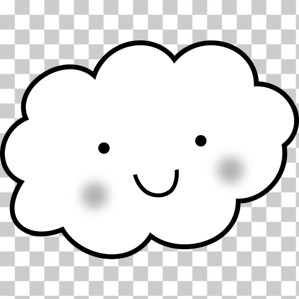 Free svg cute cloud