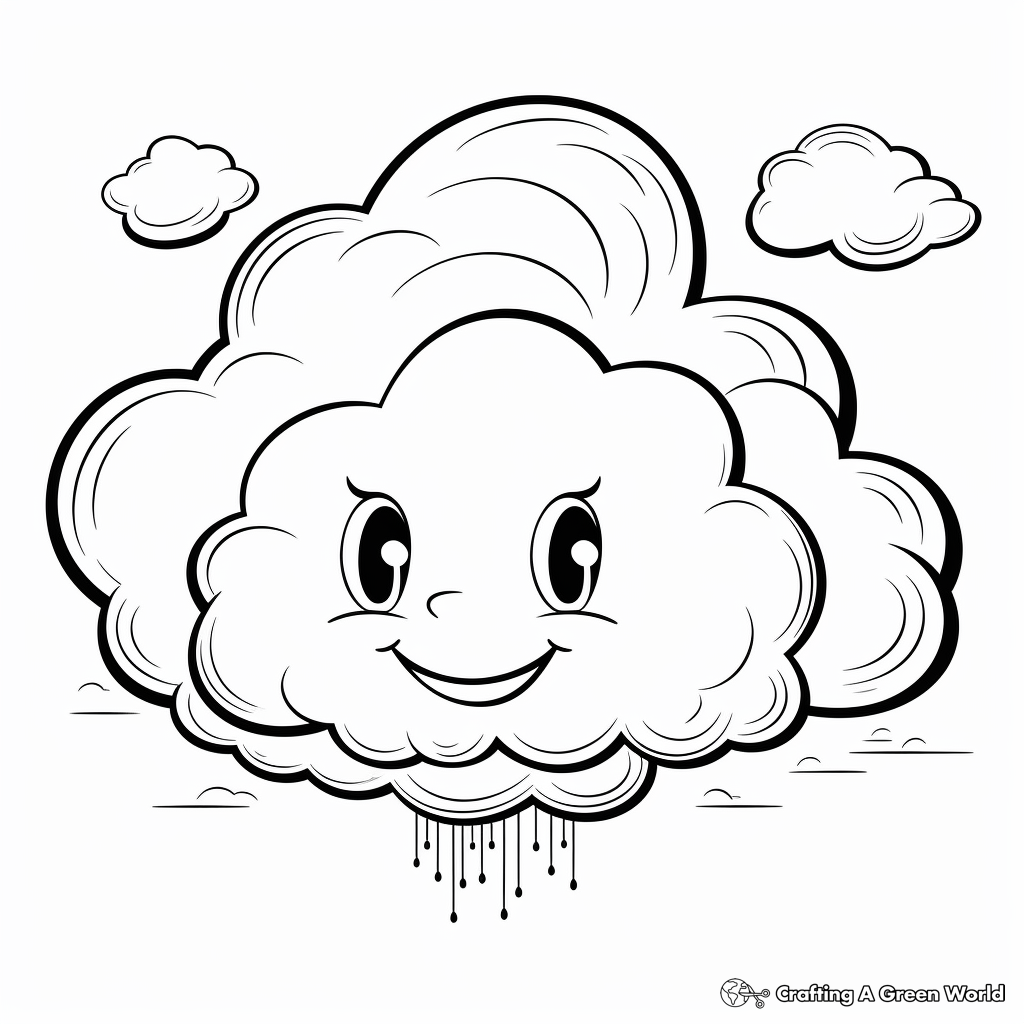 Cloud coloring pages