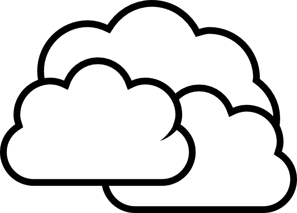 Weather cloudy clip art at