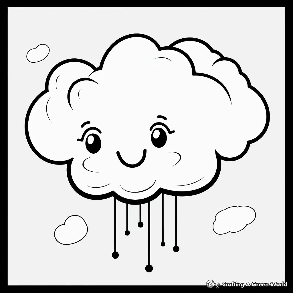 Cloud coloring pages