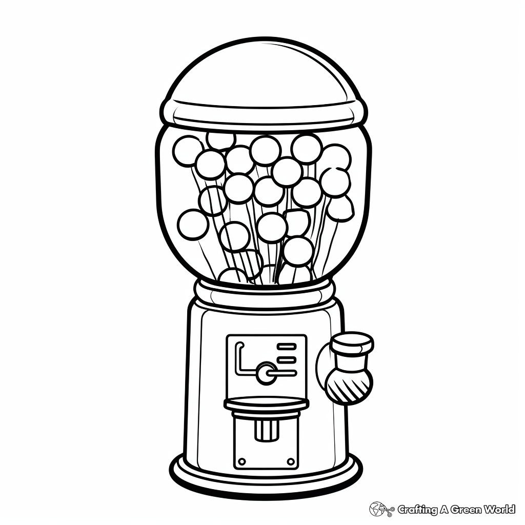 Bubble gum coloring pages