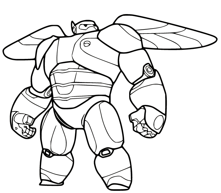 Big hero coloring pages