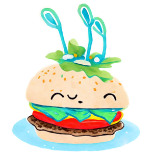 Download cartoon burger and ice cream png online