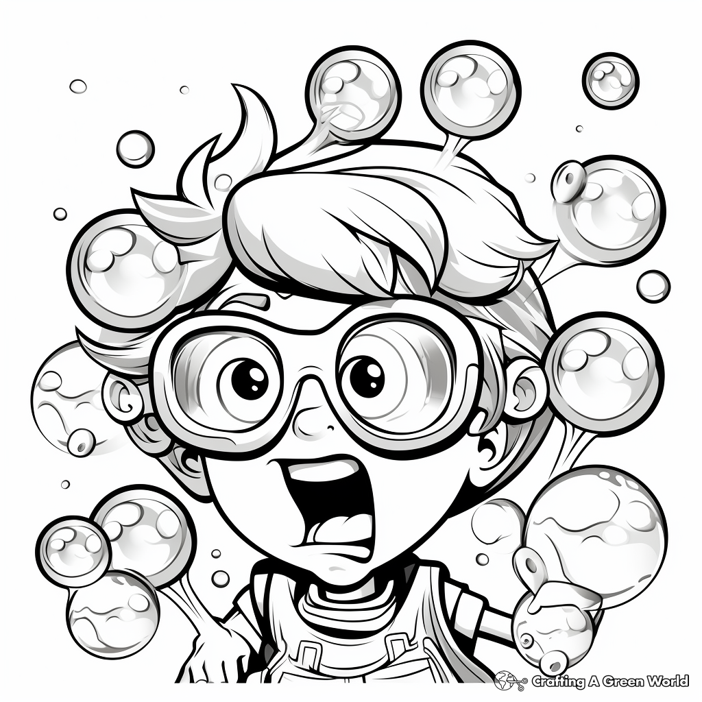 Bubble gum coloring pages