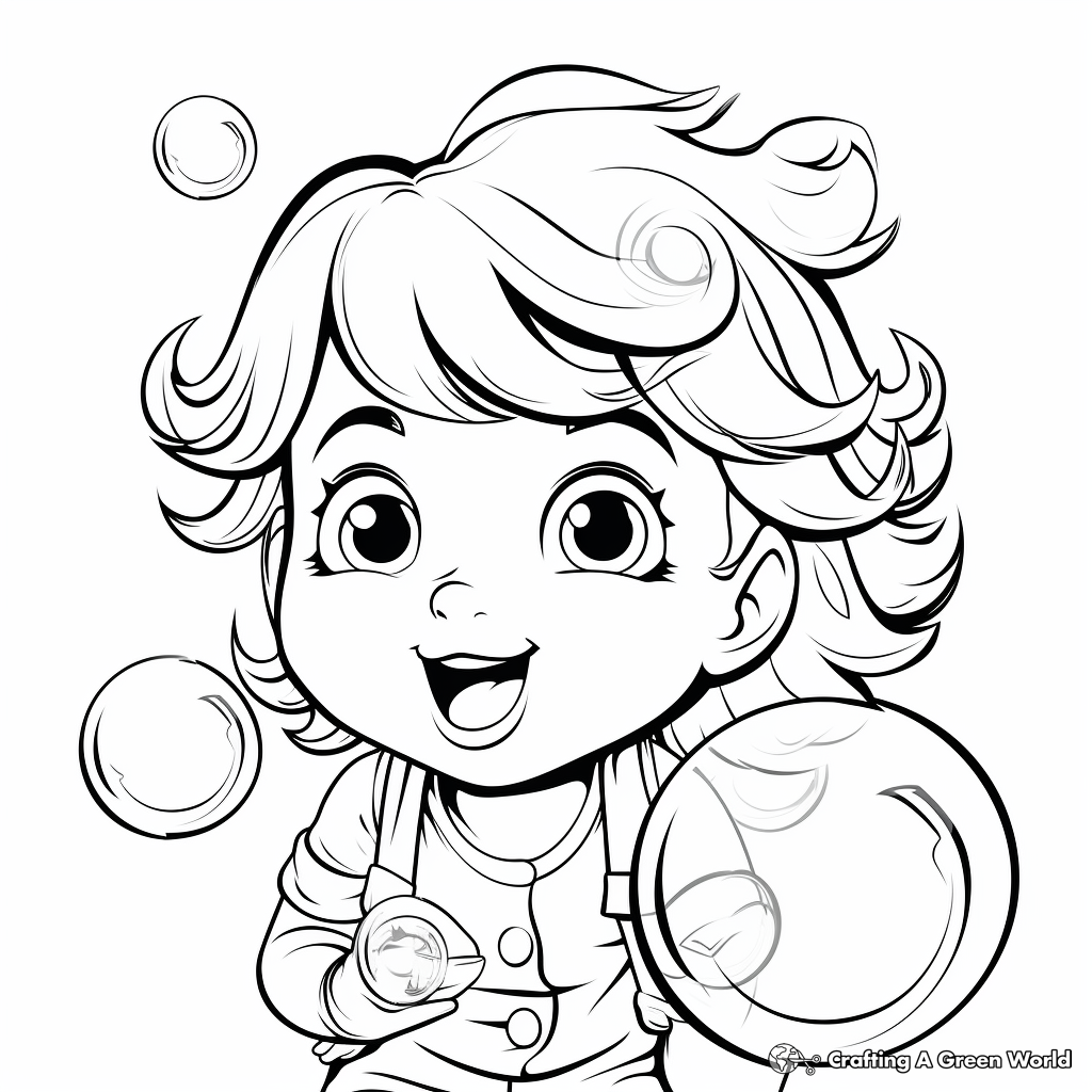 Bubble gum coloring pages