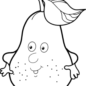 Pears coloring pages printable for free download