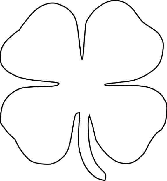 Free st patricks day printables coloring pages clover templates etc shamrock template templates printable free clover leaf