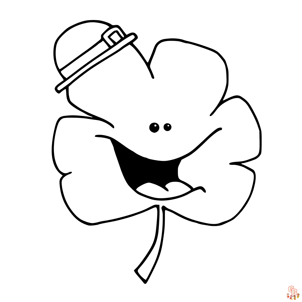 Shamrock coloring pages free printable and easy to color