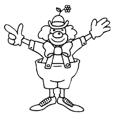 Top free printable funny clown coloring pages online