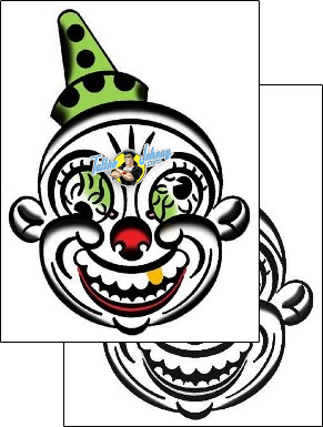 Clown tattoo design mof