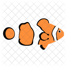 Clown fish icons