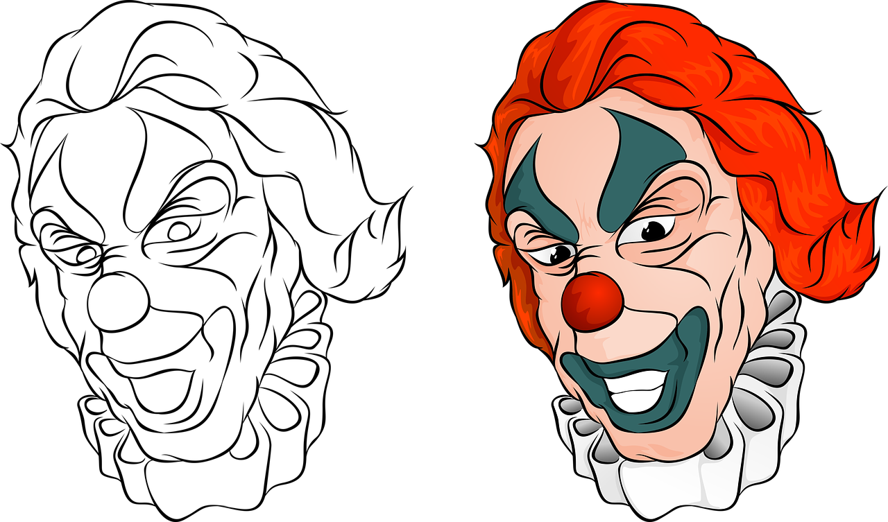 Download clown terrible halloween royalty