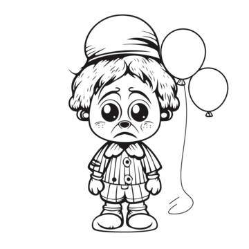 Sad clown drawing png transparent images free download vector files