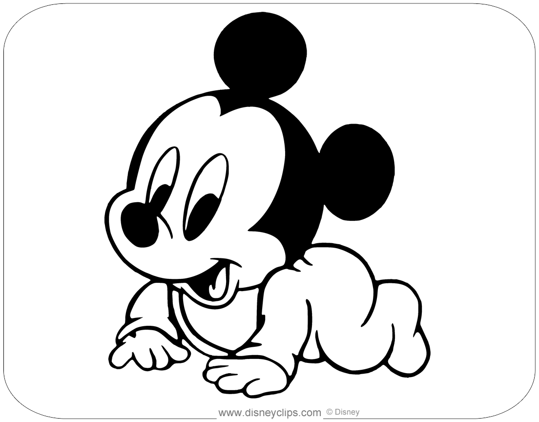 Printable disney babies coloring pages