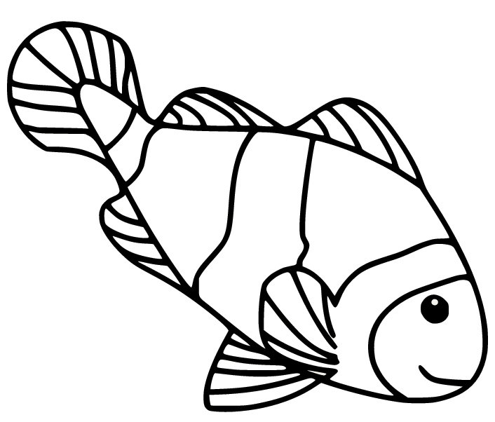 Clownfish coloring pages