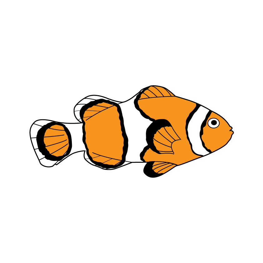 Fish colouring pages for kids