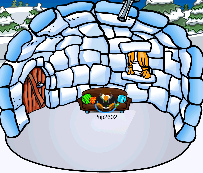 Club penguin igloo inside