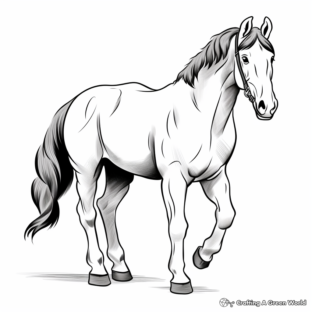 Clydesdale coloring pages